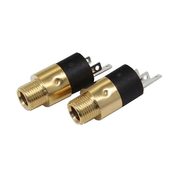 Stereo Panelmontering Kobling Hunn Jack Socket 3.5a Lodde Stereo Panelmontering Terminal Med Skrue Mutter For Datamaskin, TV, Hvitevarer 8 P db