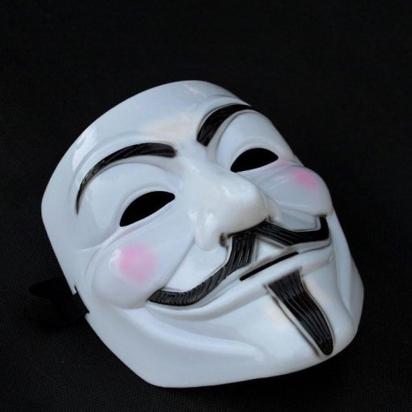 Anonymous Mask - Guy Fawkes / V For Vendetta White