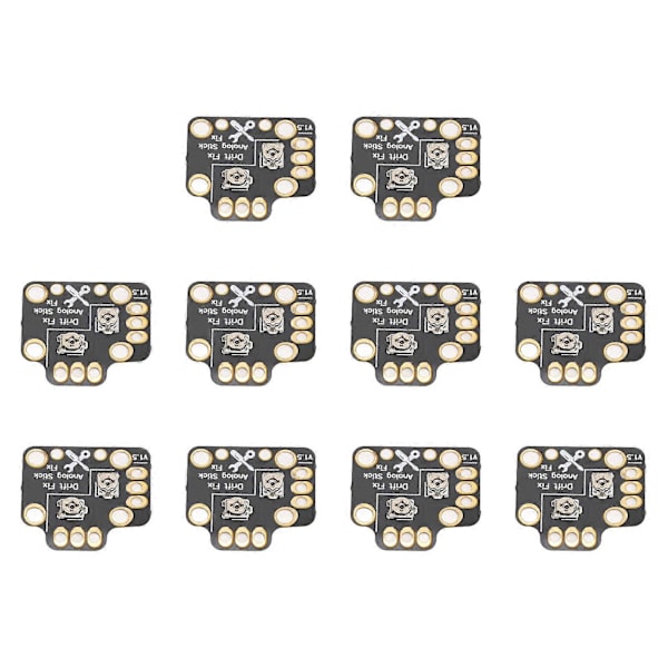10 stk Gamepad Joystick Drift Reparasjonskort Universal 3D Analog Joystick Drift Fix Mod for Spillkontrollere Svart [DB]