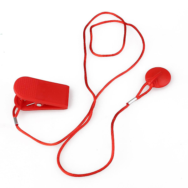 Magnetisk Säkerhetsnyckel för Löpband, Löpbandsskydd, Magnetisk Löpbandsskydd, Löpbandssäkerhetsnyckel { DB} Red