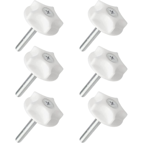 Hovedgavlbeslag - Tunge Hovedgavl Skruer og Skiver til Divan Sengebeslag {db} 6pcs