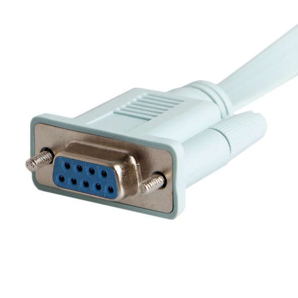 Konsolikaapeli Rj45 Cat5 Ethernet - Rs232 Db9 Com -portti Sarja Naaras Reitittimet [DB]