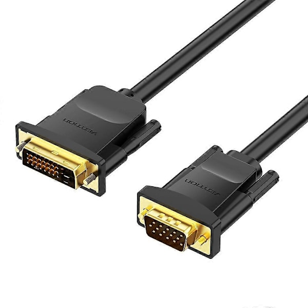 DB VENTION EABBG 1,5 m 24+1 DVI - VGA -johto 1080P 60 Hz Uros-Uros Kullattu Adapterikaapeli