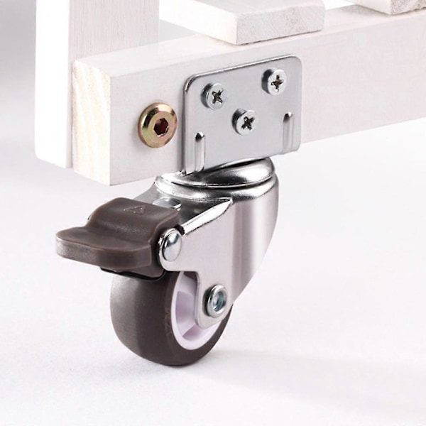 L-formad Platt Svänghjul Kullager L-Clip Sidomonterad Platt TPE Gummi [db] Universal 1 inch