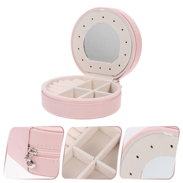 Pink Multi Layer Smykkeskrin til Opbevaring Smykkeopbevaring[DB]