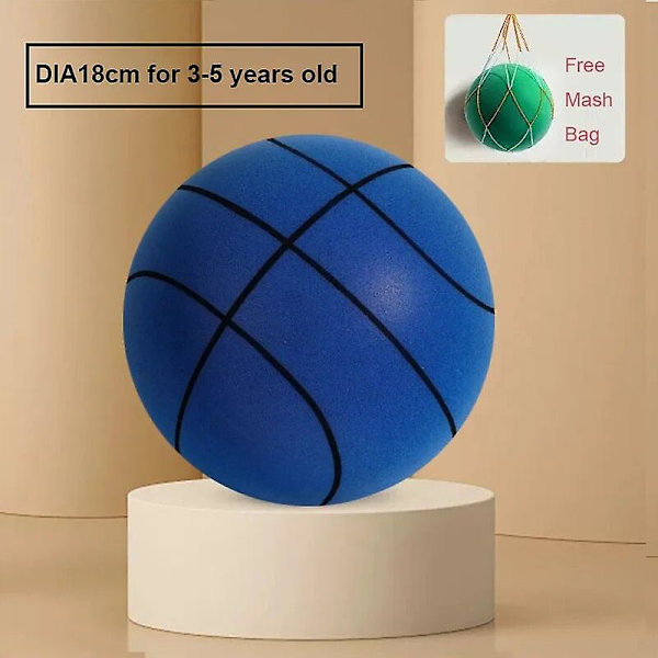 24 cm storlek 7 tyst basketboll studsar hög tyst boll basketboll sport spel barn födelsedag julklapp Db line blue 18cm