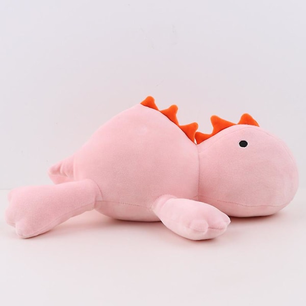 Dinosaurie Viktad Bomull Dinosaurie Söta Triceratops Plyschleksak [DB] Pink Dinosaur 38cm