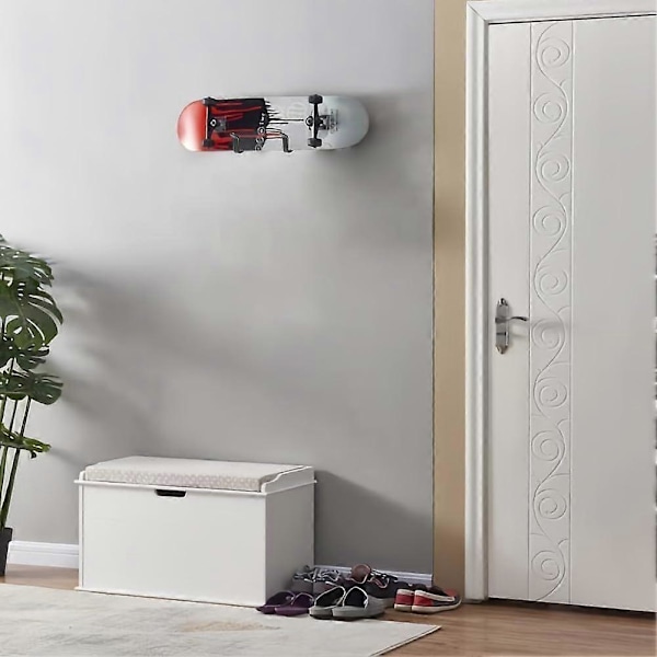 2 st Snowboardställ, Horisontell Snowboard Väggfäste med Skruvar, Snowboard Displayställ, Sno [DB]