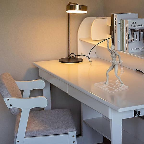 Plastikmodel Samlet Actionfigur Displayholdere Dukke Model Støtte Stativer med Legering Fund Clear Rectangle 9x7x8cm db