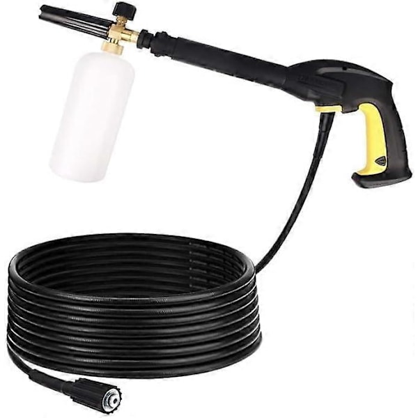 Til Karcher K2 K3 K4 K5 K6 K7 (6m) Trykvaske Vandrensning Højtryksudskiftningsslange Rengøringskit 6m/8m/10m/15m{ DB} Quick and M22 Screw 8m
