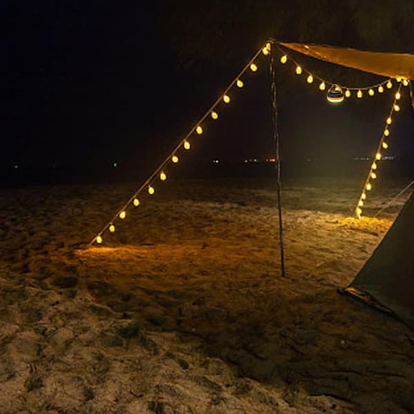 Mini Camping Lampe, 5 Moduser Sos Camping Bærbar Vanntett Althee Telt s DB