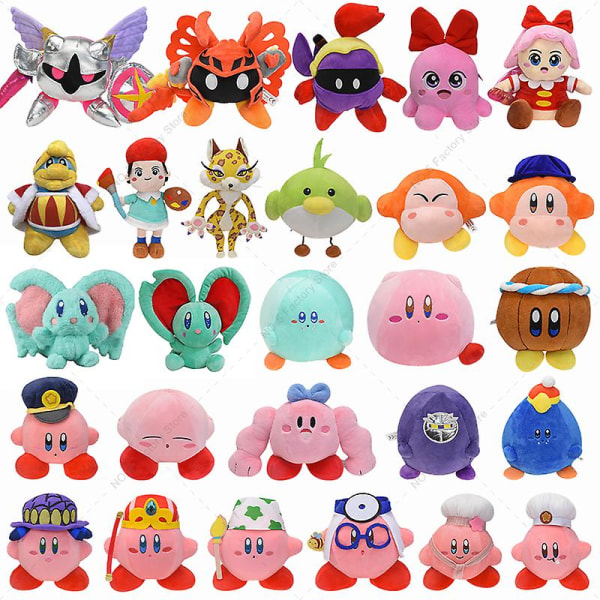 2023 Baru Bintang Kirby Mewah Lucu Koki Mahkota Dokter Kirby Elfilin Waddle Dee Boneka Mewah Mainan Permainan Anak-anak Hadiah Ulang Tahun [DB] 23
