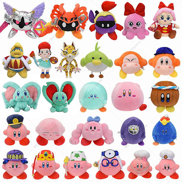 2023 Ny Kirby Lyxig Rolig Kock Krona Läkare Kirby Elfilin Waddle Dee Plysch Leksak Barn Presenter Födelsedagspresent [DB] 23