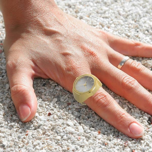 Modeur Ring Fingerring Ur til Dekoration 1 Stk Gyldent Metal[DB]