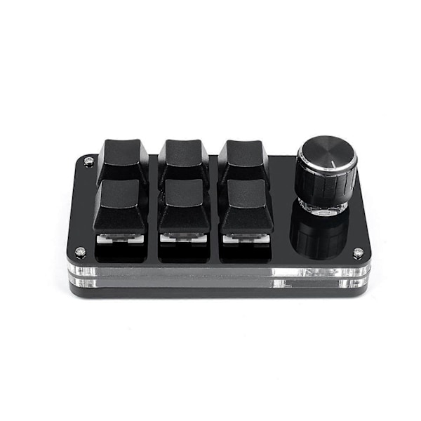 Tilpasset 3-12 Tasters Tastatur med Volumknapp Programmering Makro Spill Mekanisk Ke [Db] RGB black 6 key