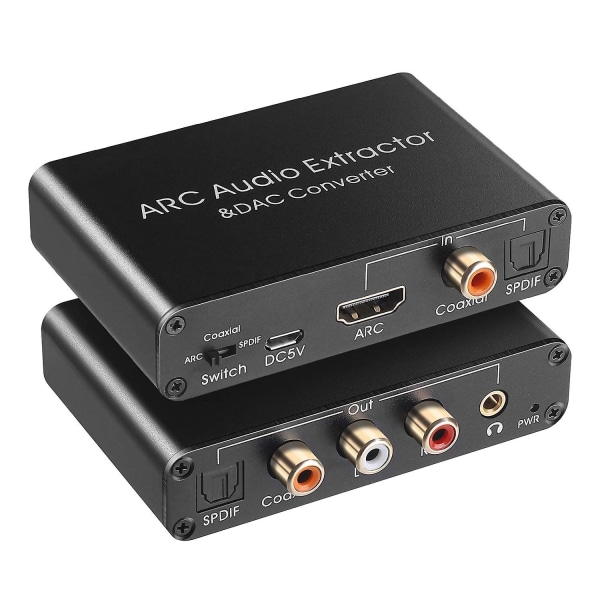 Audio Extractor 192khz Dac Converter Arc Audio Extractor Support Digitalt kompatibelt ljud till analogt