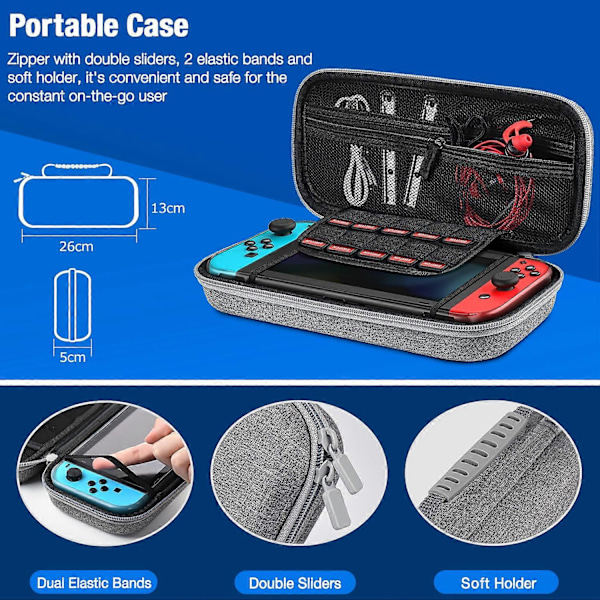 For Nintendo Switch Veske Bærbar Håndholdt Beskyttende Bæreveske For Nintendo Switch Konsoll For Nintendo Switch Tilbehør [db] red