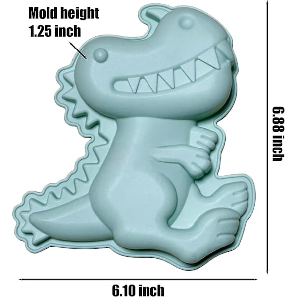 Db Dinosaurus Silikoniset Kakkuvuoat, Söpöt 3d Dinosaurus Kakkuvuoka Lapsille Syntymäpäiväkakku Baby Shower Juhlatarvikkeet