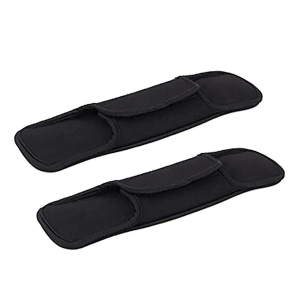 1 Par Anti-Skulderstroppputer Myke Komfortable Erstatningsputer for Forretningsvesker Skoleveske [DB] Black