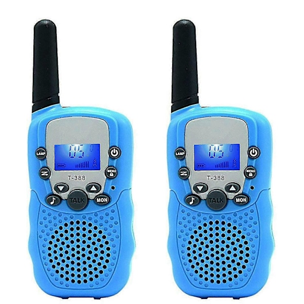 Walkie Talkies för Barn - Lång Räckvidd, Sekretess, Röstaktivering, Ficklampa [DB] Blue1