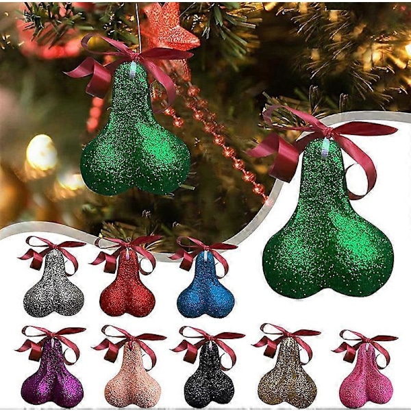 Julgranskulor med kulor Hängande Dekorationer Kreativ Julgran [DB] black
