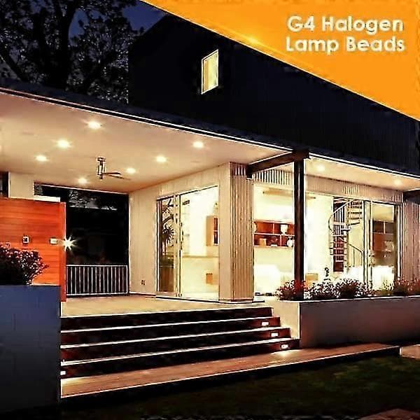 G4 halogenlampor 10W 12V - Varmvitt - 20-pack [DB] 20W