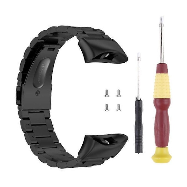 Rustfritt stål klokkereim armbånd for Garmin Forerunner 45 45S Swim 2 [DB] Black