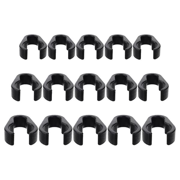 15 kpl mikrofonikaapeli pidikettä Universal mikrofonikaapeli pidikkeet Mikrofoni tarvikkeet {DB Black 4X2.9CM