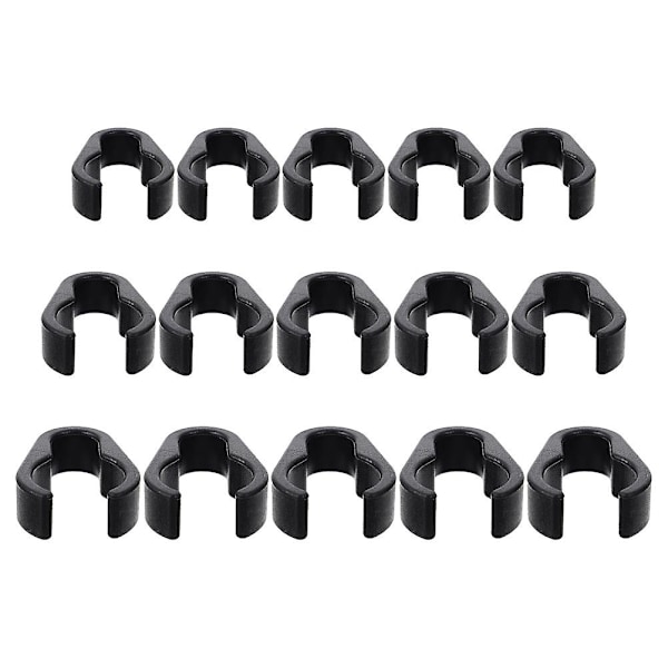 15 st mikrofonkabelklämmor Universal mikrofonkabelklämmor Mikrofontillbehör {DB Black 4X2.9CM