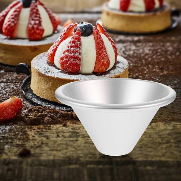 Dessert Bageform Kegle Aluminiumlegering til Køkkenbrug Genanvendelig Buddingform[DB]