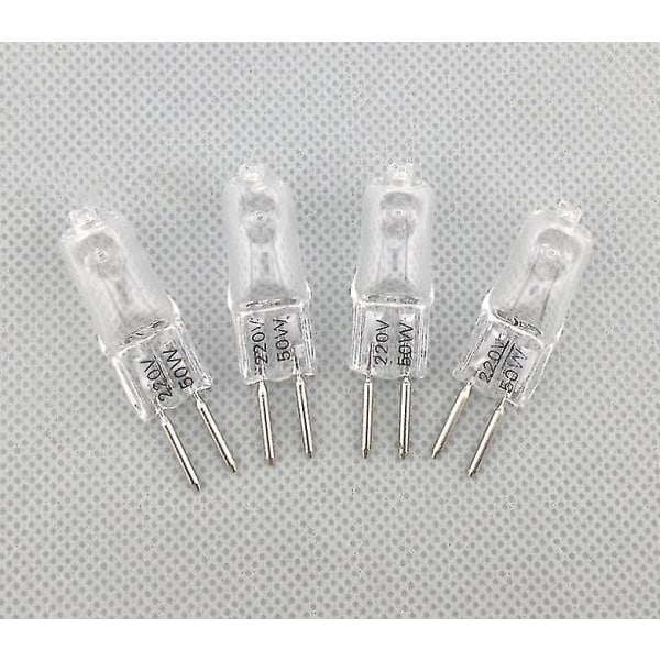 5 stk 220v G5.3 35w/50w Base Halogen Jc Type Pærer Lys Pære Gul Lys [DB] 50W