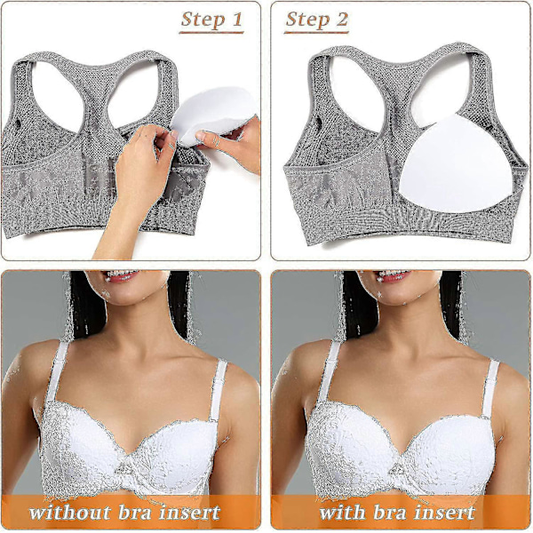 6 Par Triangel Sport-BH Inlägg Kvinnor Push Up BH Inlägg För Badkläder Sport L [DB]
