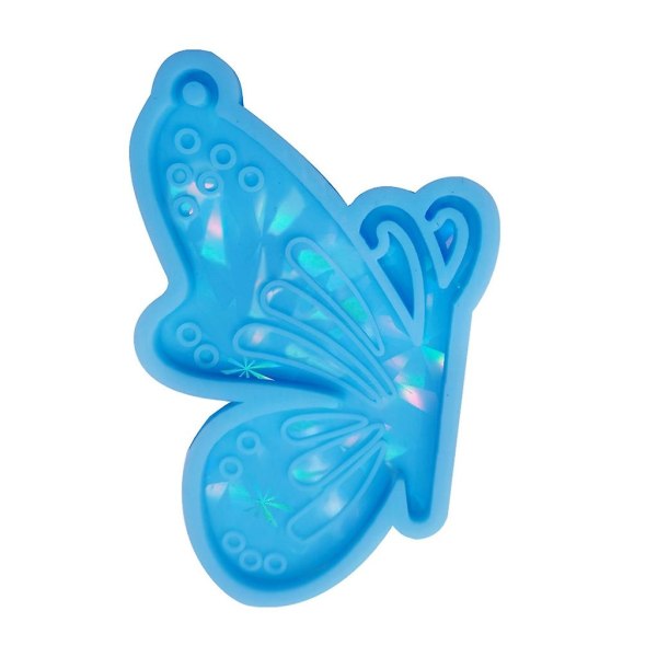 Holografisk harpiksform anheng smykkeformer nøkkelringform for gjør-det-selv-håndverk [DB] Blue 5