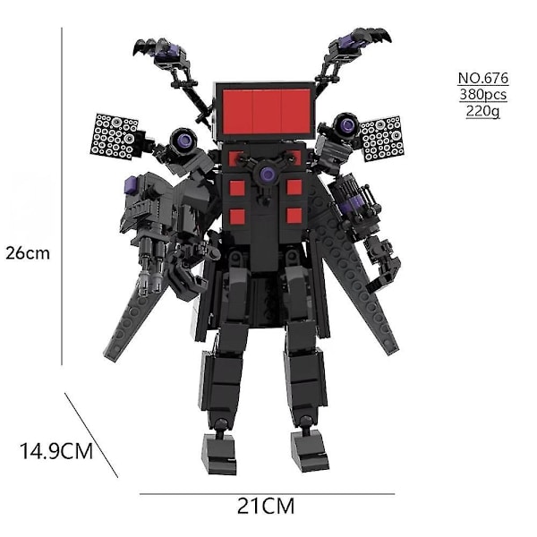 Skibidi Toalett Leke Byggekloss Titaner Kamera Mann Tv Mann Kameramann Speakerman Skibidi Toalett Klokke Mann Titaner Drill Speaker Db z1