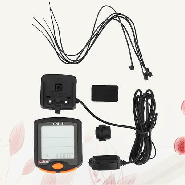 Baggrundsbelyst cykelcomputer speedometer til cykling og udendørs sport Dynamisk kilometertæller 5,5*4,6 cm 1 sæt[DB]