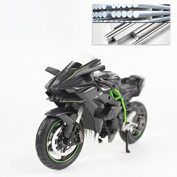 Maisto 1/12 Kawasaki H2r Ninja -kokoonpantu moottoripyörän pienoismalli - Lelujenkokoelma - Iskunvaimennin - Maastoajoneuvo - Lelulelu Db BMW R1200GS