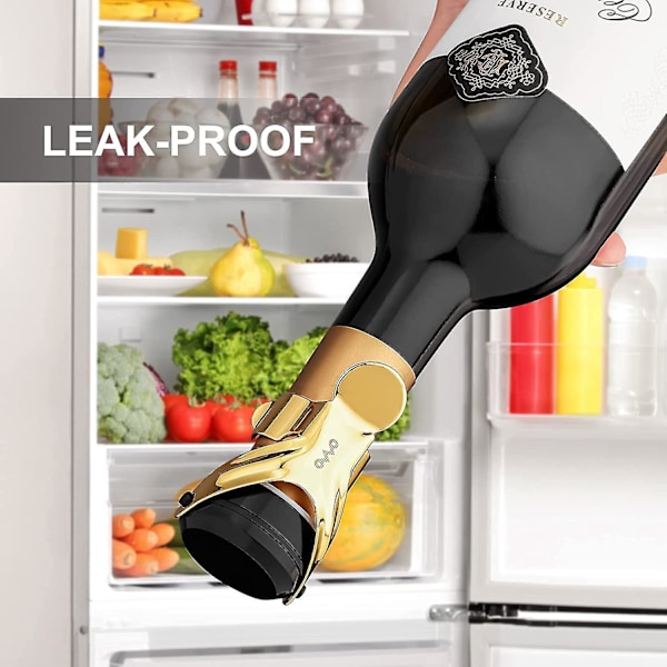 Champagnestopper, 2 st Rostfritt Stål Champagneflaskpropp För Cava Prosecco Mousserande Vinpropp TY [DB] Gold 2pcs