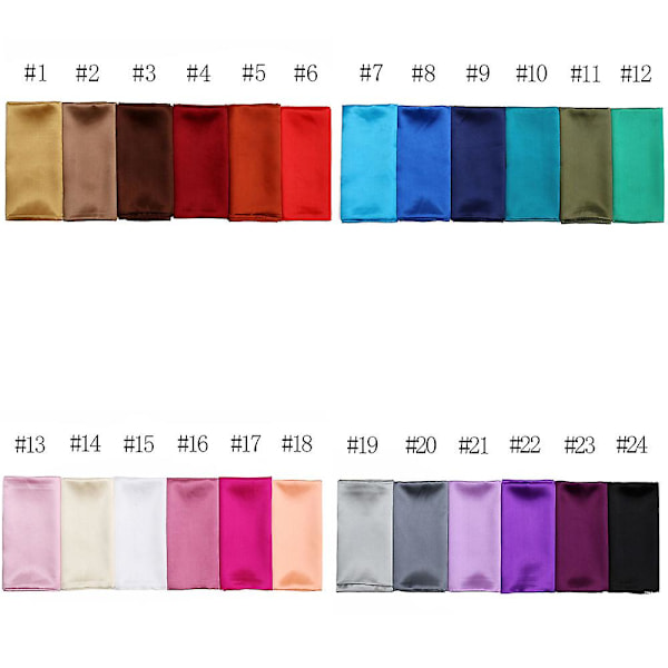 90x90 Satin Sjal Huvudband | Kvadratisk Sjal 90x90 Enfärgad | Silkeskvadratisk Sjal 90x90 - 90x90 {db} 02 Dark Camel