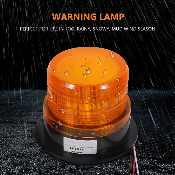 2 x Led-majakka Strobe Hätävilkkuva Varoitusvalo Kuorma-auto 12v 24v  [dB} Yellow