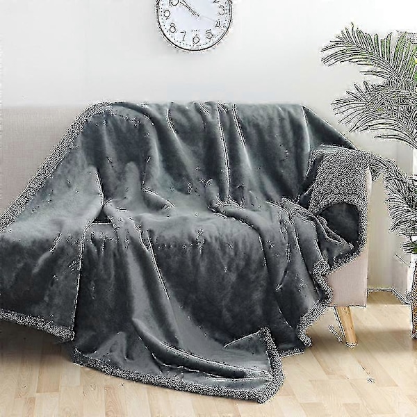 Vanntett pledd Kjærlighetspledd for par Vanntett sprut Grå 71*100cm {DB}