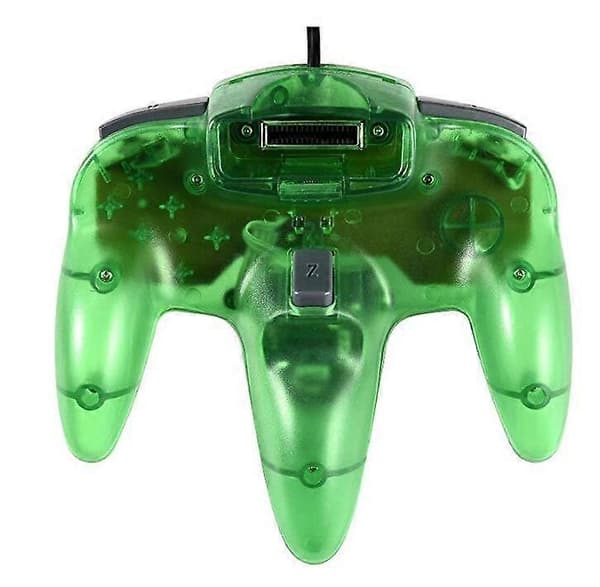 Til Nintend N64 Gamepad Transparent Kablet Controller Gaming Joystick Game Pad Til Mac Gamepads [DB] USB blue