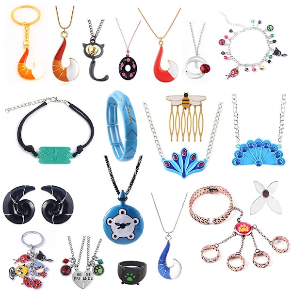 Pige Halskæde Vedhæng Slange Armbånd Tales Cosplay Smykker Tilbehør Kvinde Mand Gave Anime Smykker DB One Size 24