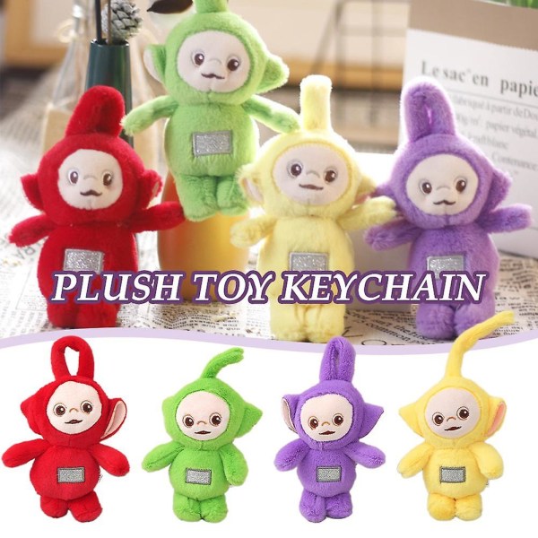 13cm Mini Teletubbies plysjleke, liten plysjdukke, kreative plysjleker for barn [DB] 13Cm Green