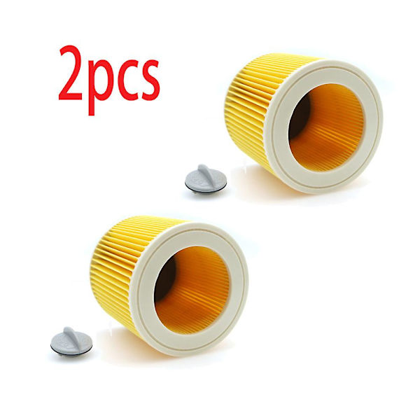 Karcher støvsugerdeler Patron HEPA-filter WD2250 WD3.200 MV2 MV3 WD3 Karcher filterdeler Luftstøvfiltre [DB] 2pcs