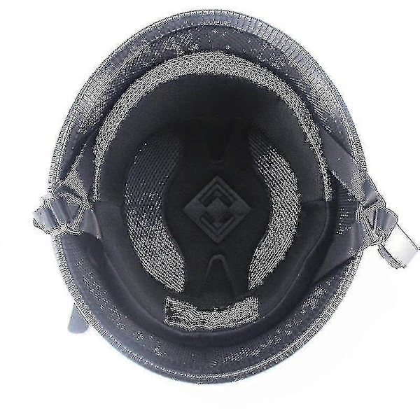 Vintage Moottoripyörä Cruiser Puolikypärä Saksalainen [db] Bright Black M