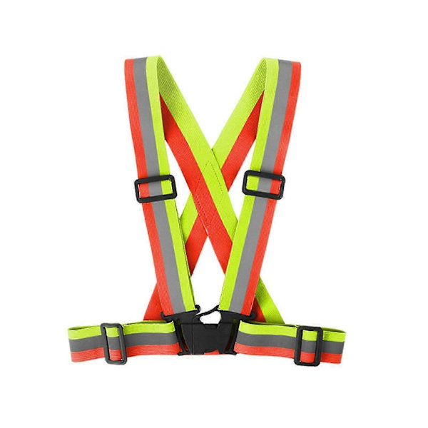 Hög Synlighet Reflexväst För Löpning Cykling Multifunktionell Andningsbar Nattcykling Säkerhetsväst [DB] Two colors