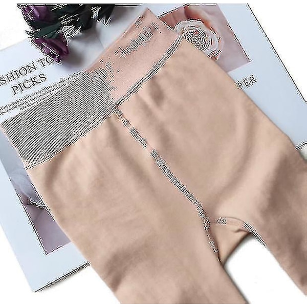 Naisten lämpimät fleecevuoratut läpinäkymättömät sukkahousut XS-4XL [DB] M