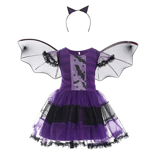 110 cm stil 2 piger heksekostume, Kids Spider Fancy Dress Up, Halloween Outfit