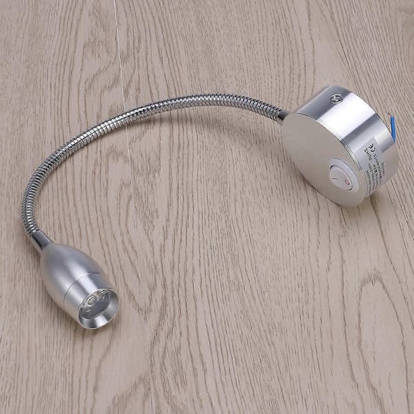 LED læselampe væglampe fleksibel arm til belysning [DB]