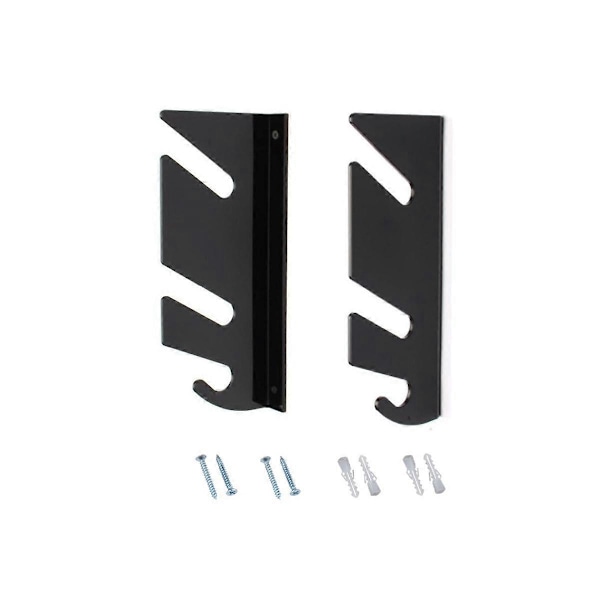 Skateboard Væghængt Display Stativ med Hængekrog, Akryl Skateboard Stativ Holder til Longboard Skateboard {Db} Black